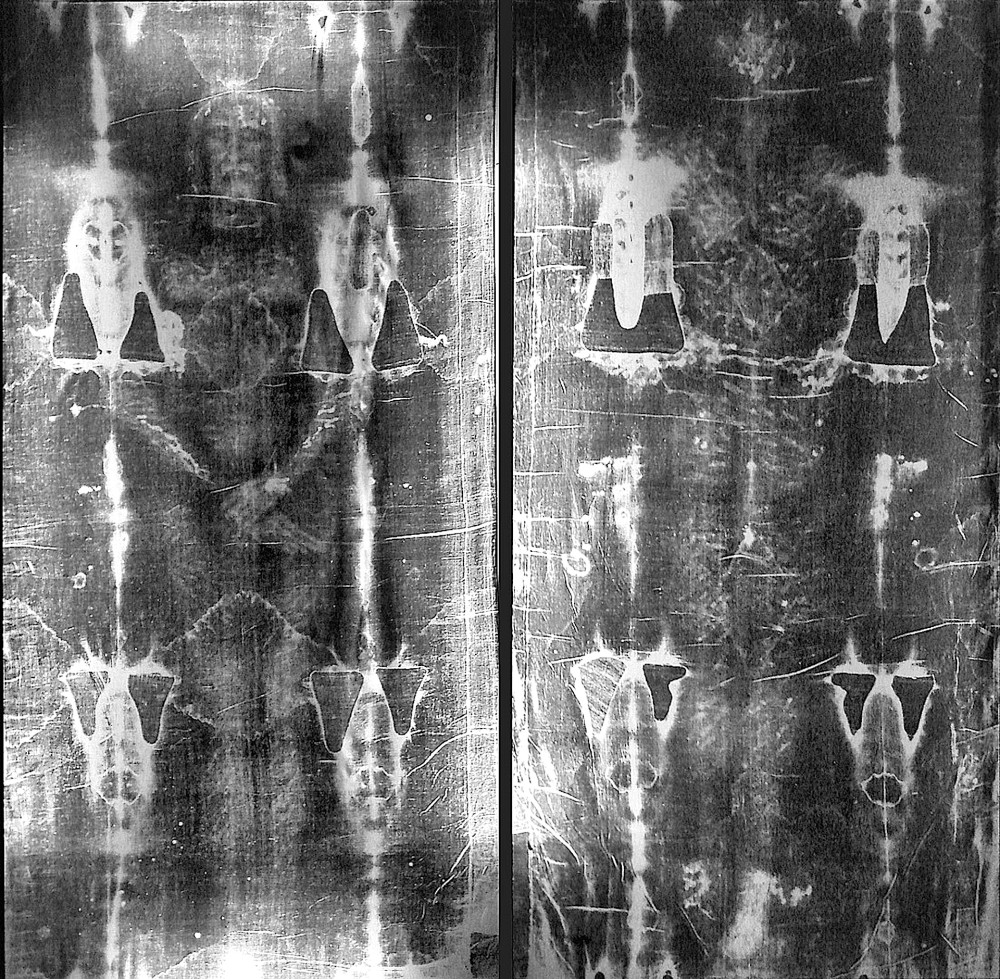 Shroud of Turin - face image with 3D encoded data